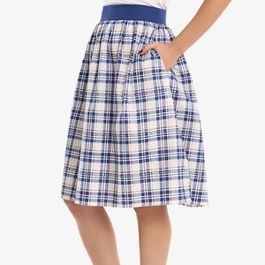 BBC DOCTOR WHO PLAID WOMENS SKIRT "NWT"